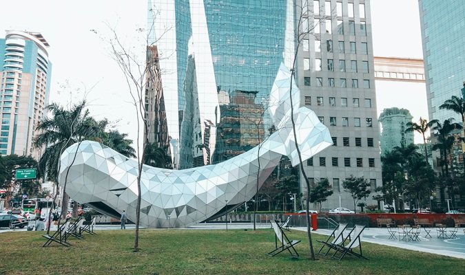 Take a Photo of the Whale Metal Structure