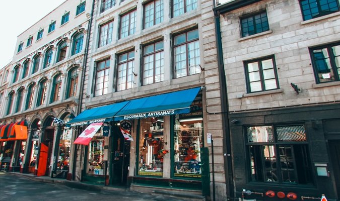 Souvenir Shops in Old Montreal