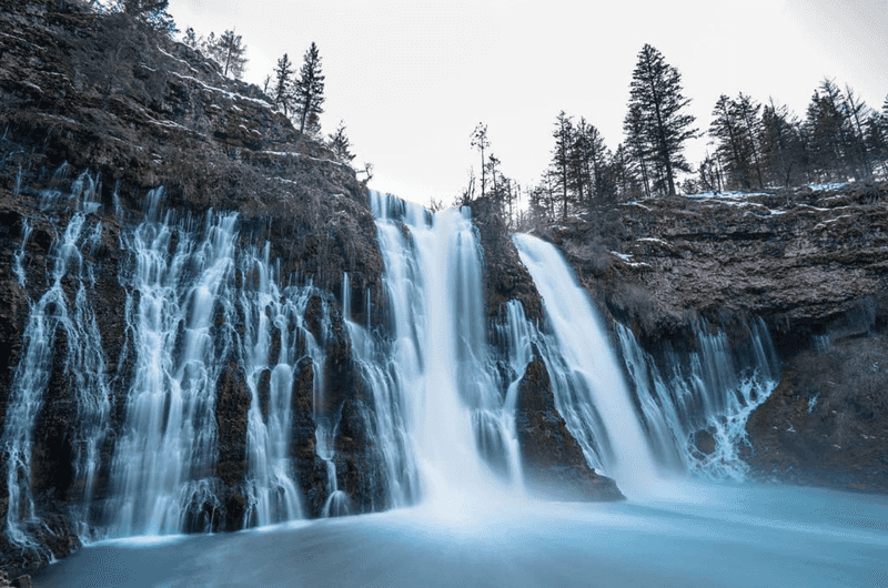 Burney Falls: Winter's Aqua Wonderland
