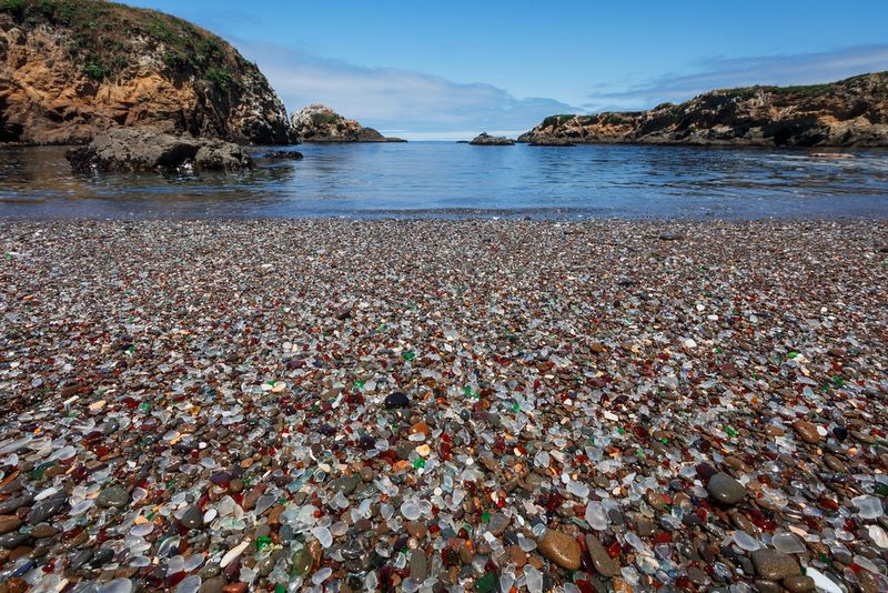 Glass Beach, Fort Bragg: Nature's Recycling Project Picked Clean