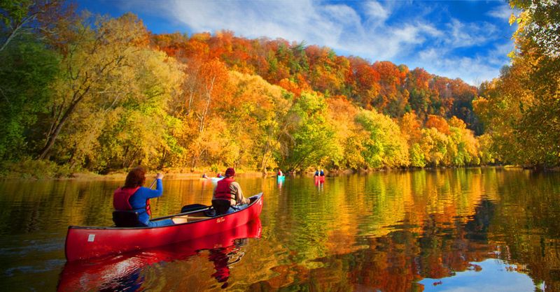 Kayaks, Canoes, and Double the Foliage