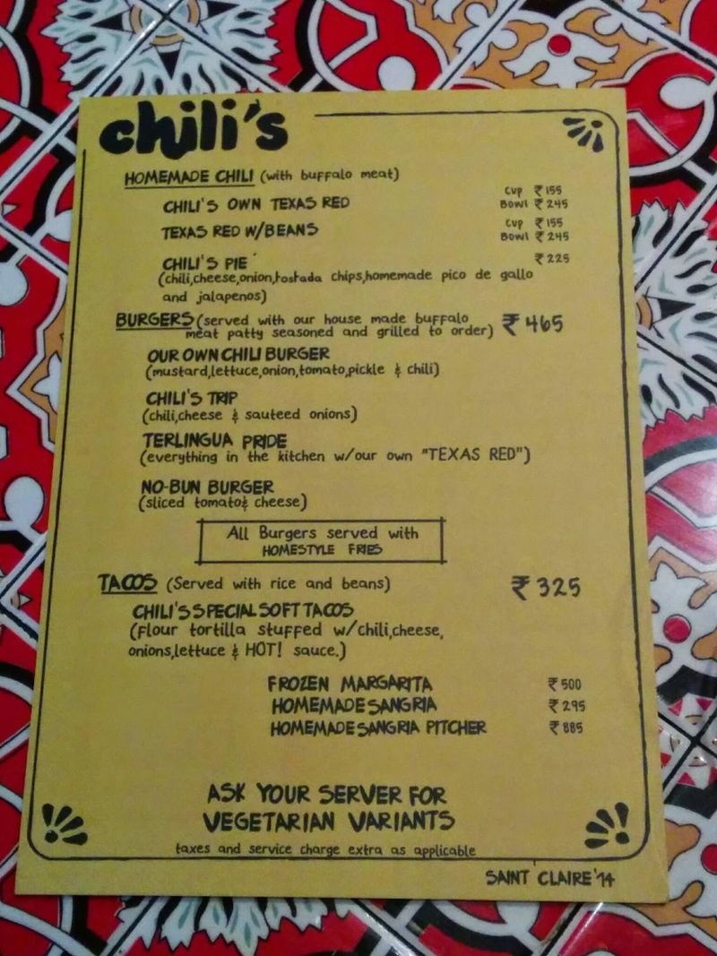 The Original Menu Featured Bold Tex-Mex Flavors