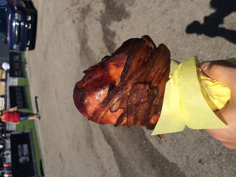 Bacon-Wrapped Turkey Legs