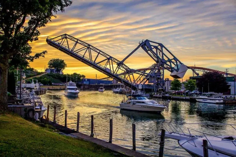 Postcard Harbor + Lift Bridge