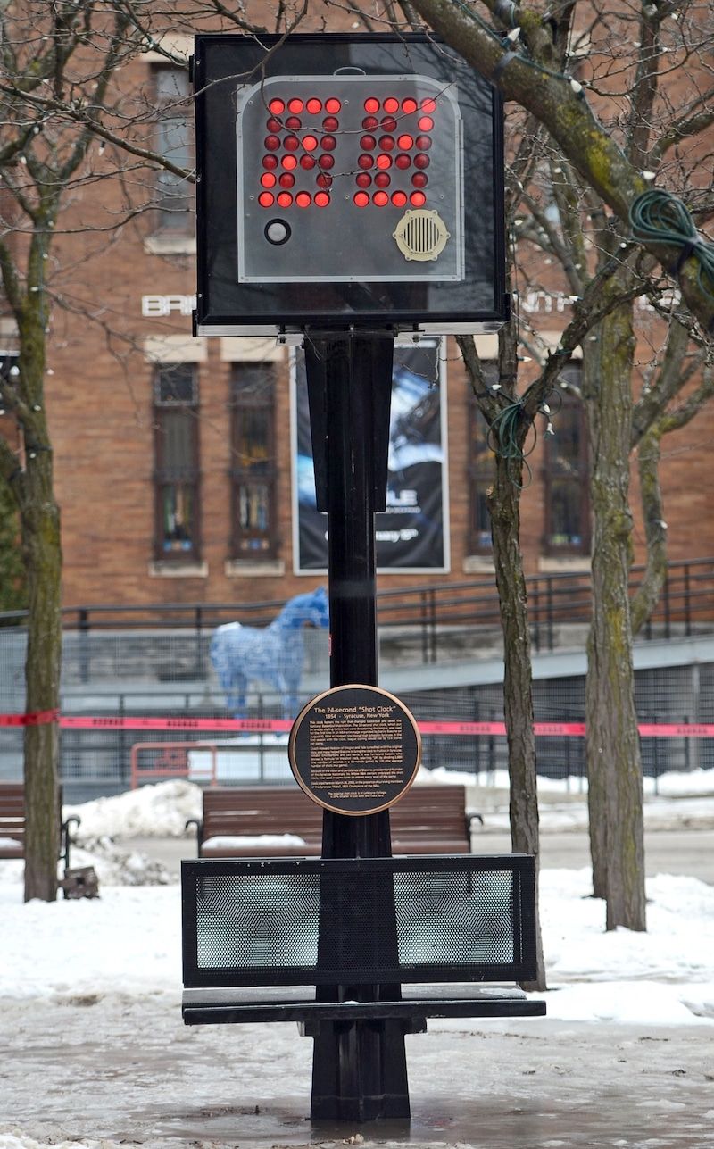 24-Second Shot Clock Monument In Syracuse